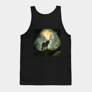 Twilight Sentinel - Wolf's Ancient Watch Tank Top